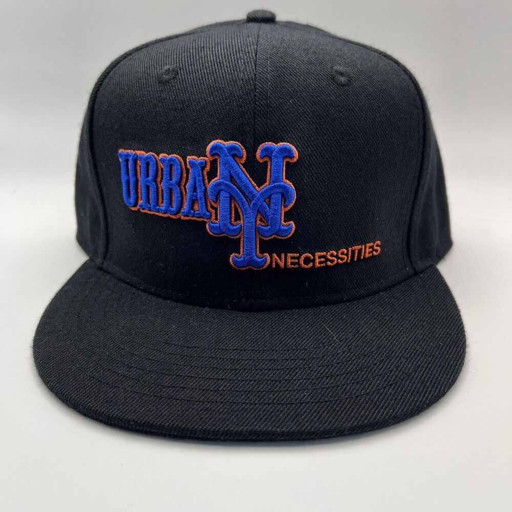 Urban Necessities Mets Snapback Cap Sneaker Shop Merch Store Las Vegas Black